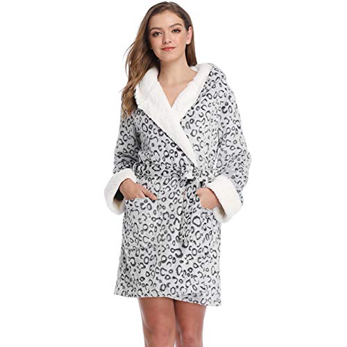 LEYUANA Bata de Mujer, Albornoz de Dama de Honor, Ropa para el hogar, Kimono, Ropa de Dormir, Batas, Bata de baño para Mujer, Joven Dama XL Gris