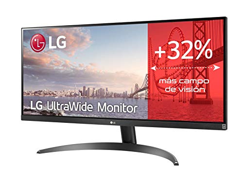 LG 29WP500-B - Monitor Ultrawide LG (Panel IPS: 2560 x 1080, 21:9, 250nits, 1000:1, 75Hz, 5ms, diag. 73 cm, HDR10), negro