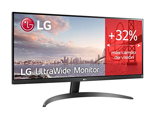 LG 29WP500-B - Monitor Ultrawide LG (Panel IPS: 2560 x 1080, 21:9, 250nits, 1000:1, 75Hz, 5ms, diag. 73 cm, HDR10), negro