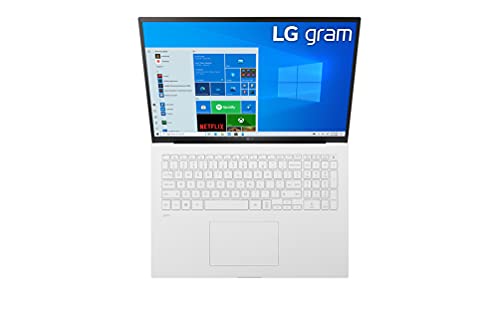 LG gram 17Z90P-G.AA89B Windows 11 Home - Portátil Ultraligero de 43,2cm (17") WQXGA 16:10 IPS (1,3Kg, autonomía 15h, Intel EvoTM i7 11ª Gen., Iris Xe, 16GB RAM, 1TB SSD NVMe) Blanco - Teclado Español
