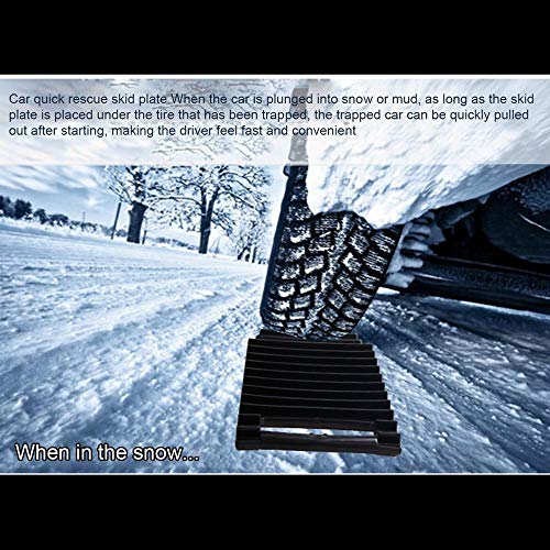 LHQ-HQ Cadenas de Auto for Barro y Nieve del Coche del neumático de Nieve de tracción Plataforma de Cadena Rueda Antideslizante Anti Tracks Slip apretón Herramientas de Auto-Rescate Escape Plate