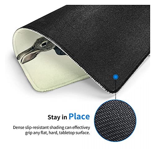 LIAZNGNA Alfombrilla de ratón Conejo Novelty Mouse Pad Pad Rusty Lake Juego con Borde de Bloqueo Mousepad Cubierta de decoración de la Mesa de Goma (Color : White, Size : 250 x 300 x 3 mm)