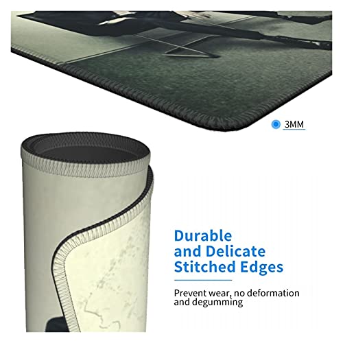 LIAZNGNA Alfombrilla de ratón Conejo Novelty Mouse Pad Pad Rusty Lake Juego con Borde de Bloqueo Mousepad Cubierta de decoración de la Mesa de Goma (Color : White, Size : 250 x 300 x 3 mm)