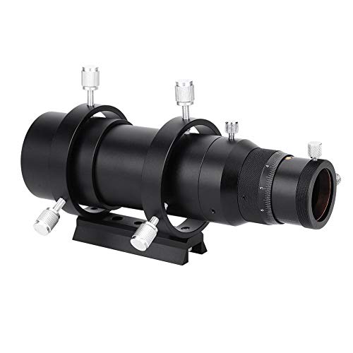 Liccx Alcance de guía de 50 mm, telescopio buscador, telescopio guía, Doble guía de Enfoque helicoidal, telescopio buscador para telescopio astronómico