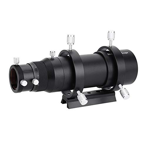 Liccx Alcance de guía de 50 mm, telescopio buscador, telescopio guía, Doble guía de Enfoque helicoidal, telescopio buscador para telescopio astronómico