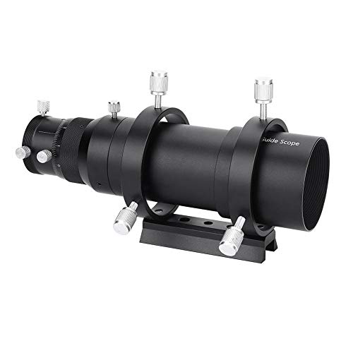 Liccx Alcance de guía de 50 mm, telescopio buscador, telescopio guía, Doble guía de Enfoque helicoidal, telescopio buscador para telescopio astronómico