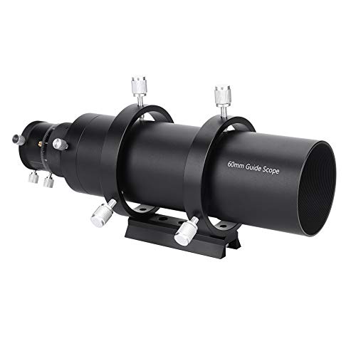 Liccx Alcance de guía de 60 mm, telescopio buscador, telescopio de guía de Enfoque helicoidal Doble de 60 mm para telescopio astronómico