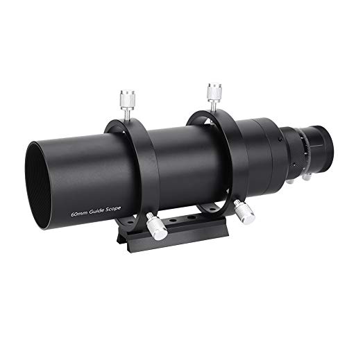 Liccx Alcance de guía de 60 mm, telescopio buscador, telescopio de guía de Enfoque helicoidal Doble de 60 mm para telescopio astronómico