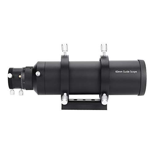 Liccx Alcance de guía de 60 mm, telescopio buscador, telescopio de guía de Enfoque helicoidal Doble de 60 mm para telescopio astronómico