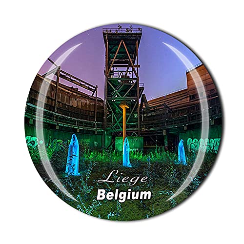 Liege Bélgica Imán de nevera Cristal Turístico Recuerdo Colección de regalo Refrigerador Adhesivo Magnético