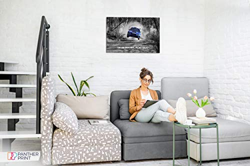 Lienzo decorativo para pared con cita plana de Subaru Wrx Rally Car Colin Mcrae If In Doubt (30 x 20)