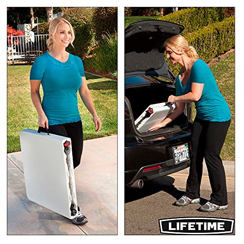 LIFETIME 4428 - Mesa plegable multiusos ultrarresistente, UV100, 122x61x56 - 91,5 cm