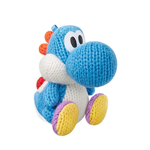 Light Blue Yarn Yoshi Amiibo (Yoshi's Woolly World Series) by Nintendo