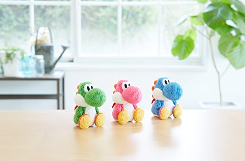 Light Blue Yarn Yoshi Amiibo (Yoshi's Woolly World Series) by Nintendo