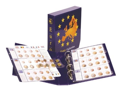 Lindner 8450 Álbum pre-impreso colección Euro: Juegos monedas Euro para todos Países UE