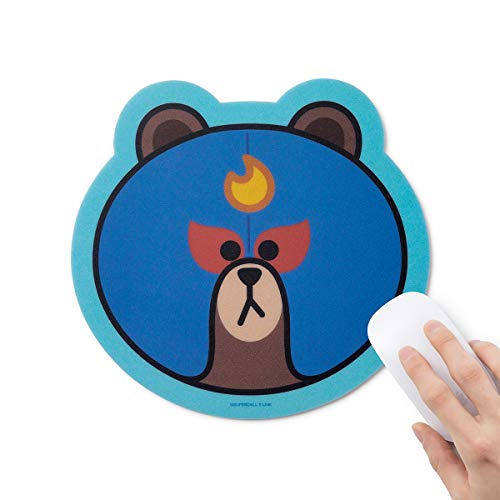 LINE Friends Brawl Stars - Alfombrilla de ratón para ordenador portátil, color azul