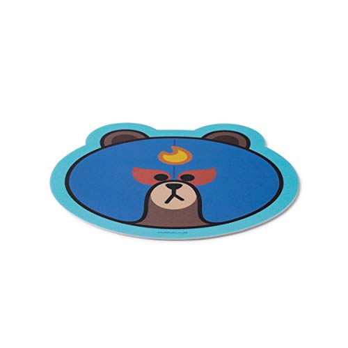 LINE Friends Brawl Stars - Alfombrilla de ratón para ordenador portátil, color azul