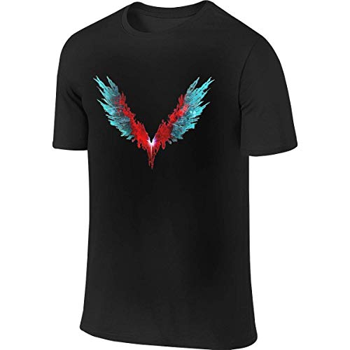 LINGJIE Camisetas Personalizadas Cool Top Devil May Cry DMC Wing para Hombre