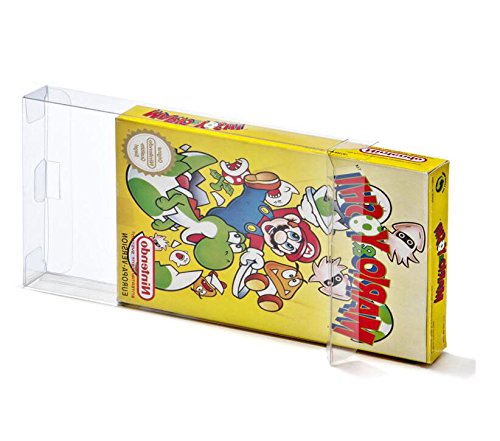 Link-e : 10 X Funda protectora de plástico transparente para Nintendo NES Game Boxes