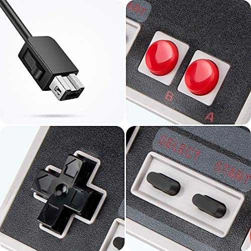 Link-e : 2 X Controlador De Juegos Y Extensión De Cable Compatibles Con La Consola Nintendo Mini / Classic NES