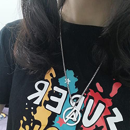 Linkin Park Lincoln Park Collar De Moda Hip-Hop Hombres Y Mujeres Rock Band Logo Logo Collar Personalidad Decoración