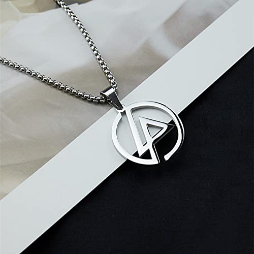 Linkin Park Lincoln Park Collar De Moda Hip-Hop Hombres Y Mujeres Rock Band Logo Logo Collar Personalidad Decoración