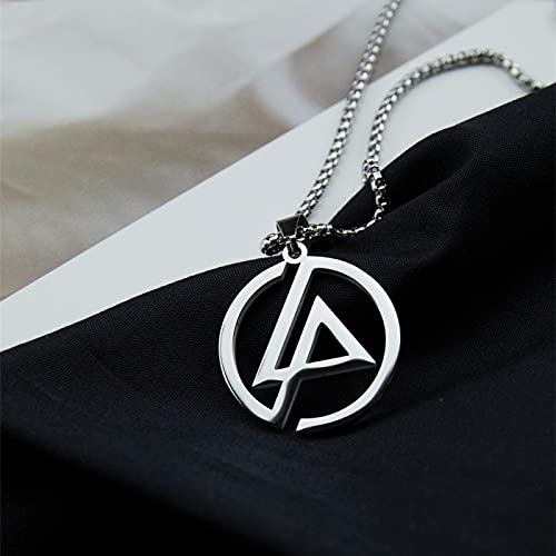 Linkin Park Lincoln Park Collar De Moda Hip-Hop Hombres Y Mujeres Rock Band Logo Logo Collar Personalidad Decoración