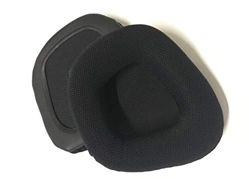 Lisening Almohadillas de repuesto para auriculares de copa para CORSAIR VOID ELITE RGB/VOID PRO RGB Headset (tejido de malla de microfibra con negro)
