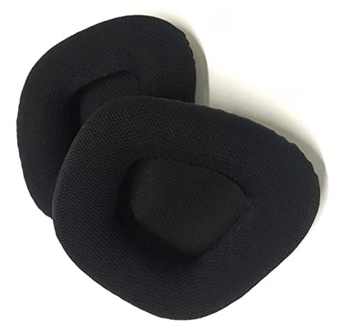 Lisening Almohadillas de repuesto para auriculares de copa para CORSAIR VOID ELITE RGB/VOID PRO RGB Headset (tejido de malla de microfibra con negro)