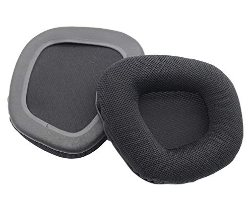 Lisening Almohadillas de repuesto para auriculares de copa para CORSAIR VOID ELITE RGB/VOID PRO RGB Headset (tejido de malla de microfibra con negro)