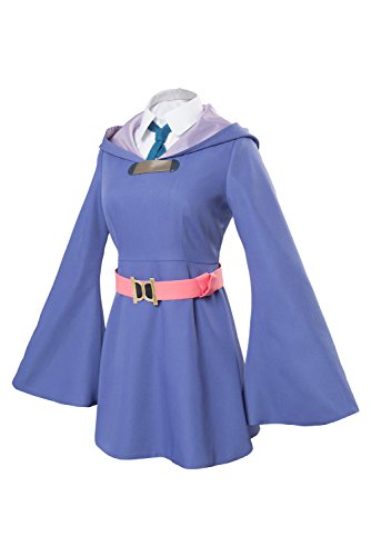 Little Witch Academia Atsuko Akko Kagari Uniform Dress Cosplay Disfraz de mujer XS