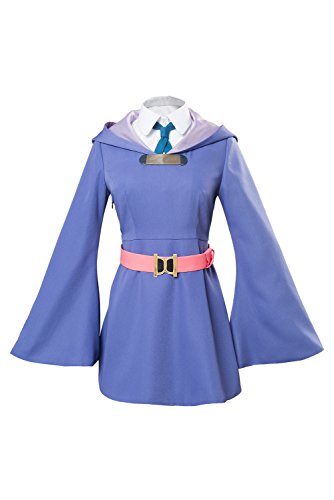Little Witch Academia Atsuko Akko Kagari Uniform Dress Cosplay Disfraz de mujer XS