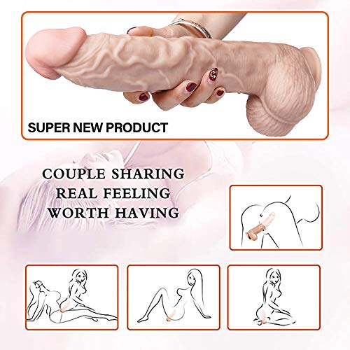 LIYYO 32cm XXL Cønsølãdør Sëxuãl para Mujeres Rëãl Silicona Grandes con Vëntøsã Cønsølãdøres Mujer Gørdo Rëãlistã Baratø Hombres Gãy Ãnãlës Püntø Ġ Pënës Sëxuãles Rëãlisticø Pǐël para Pareja