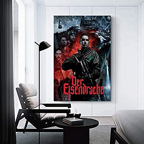 LizaCheng Juego Call Of Duty Black Ops 3 Zombie Der Eisendrache Poster Poster Pintura Decorativa Pintura Lienzo Arte De Lavado Sala De Estar Pósteres Dormitorio Paintin 20x30cm Framed