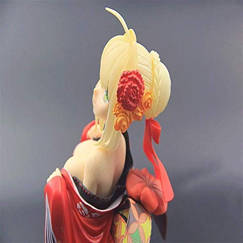lkw-love Fate/EXTELLA: The Umbral Star: Nero Claudius (Versión Kimono) Figura Animada Modelo de Juguetes Niños Regalo Personaje Carácter Souvenir Ocupación Ornamento Estatua