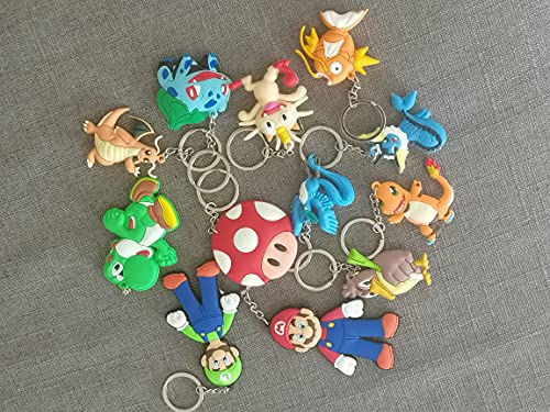 Llaveros de Pokémon Azbel, llavero de silicona, figuras de Pokémon, llavero de Pokémon Pikachu para adultos y niños