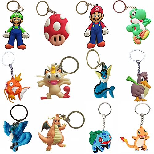 Llaveros de Pokémon Azbel, llavero de silicona, figuras de Pokémon, llavero de Pokémon Pikachu para adultos y niños