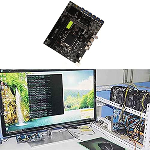 LLSRTE B250C BTC Minería Máquina Motherboard 12 USB 3.0 a PCI-E X16 Tarjeta Gráfica Soporte LGA 1151 2DDR4 DIMM 4xSATA para Miner lga 1151 placa base