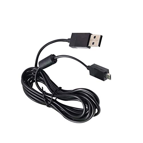 lmoikesz Cable de Carga de energía Cable de Datos Wire General para Xboxone Negro USB con luz LED Wire General para Xboxone PS4 Gamepad