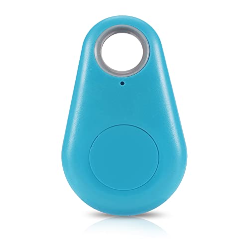Localizador de GPS, Etiqueta Inteligente rastreador inalámbrico Anti-perdida localizador de GPS de keyless Tracker para iOS/iPhone/Android (batería no incluida)(Blue)