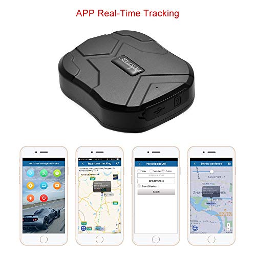 Localizador GPS para Coche, GPS Tracker en Tiempo Real Impermeable Rastreador GPS