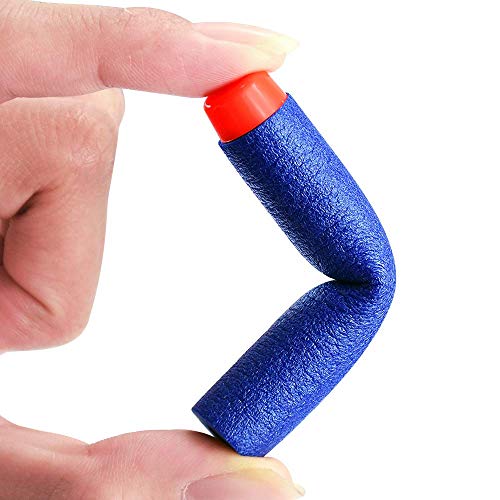 Locisne 100pcs 7.2cm Recarga de Dardos Soft EVA Foam Bullet Munición Pack para N-Strike Elite Series- Azul(EVA Bala 100)