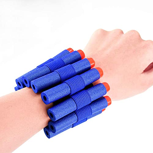 Locisne 100pcs 7.2cm Recarga de Dardos Soft EVA Foam Bullet Munición Pack para N-Strike Elite Series- Azul(EVA Bala 100)