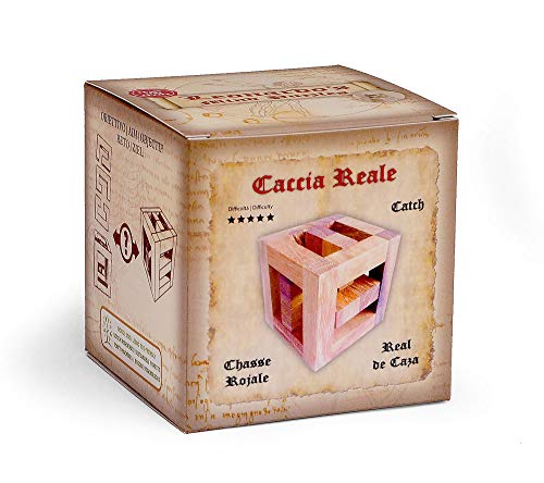 Logica Juegos Art. Caza Real - Rompecabezas 3D de Madera Fina - Dificultad 5/6 Increíble - Colección Leonardo da Vinci