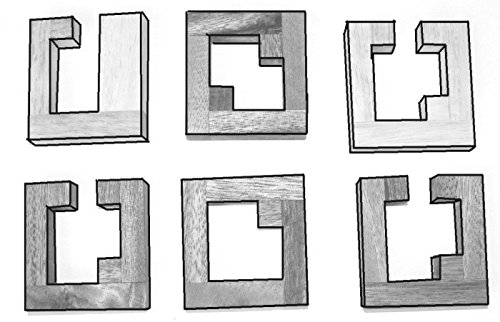 Logica Juegos Art. Jam - Rompecabezas 3D de Madera - Dificultad 5/6 Increíble - Colección Leonardo da Vinci