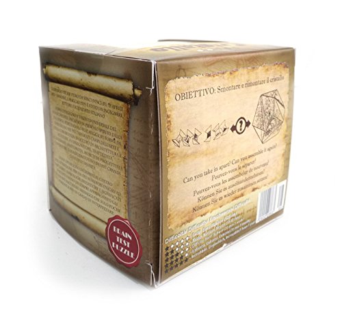 Logica Juegos Art. Jam - Rompecabezas 3D de Madera - Dificultad 5/6 Increíble - Colección Leonardo da Vinci