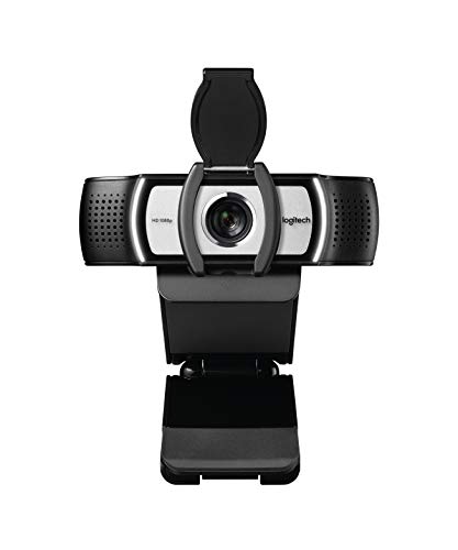 Logitech C930e Business Webcam, Video-Llamadas Full HD 1080p/30fps, Corrección y Enfoque Automáticos, Zoom 4X, Tapa de Privacidad, Skype Business, WebEx, Lync, Cisco, PC/Mac/Portátil/Macbook/Chrome