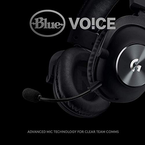 Logitech G PRO X - Auriculares para Gaming con Blue VO!CE, USB, Negro (Reacondicionado)