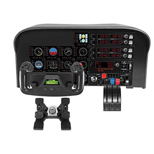 Logitech G Saitek Pro Flight Yoke System - Sistema de Control para simuladores, Negro (Reacondicionado Certificado)