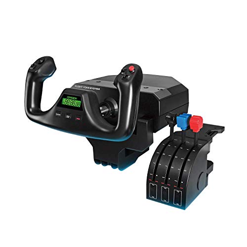 Logitech G Saitek Pro Flight Yoke System - Sistema de Control para simuladores, Negro (Reacondicionado Certificado)